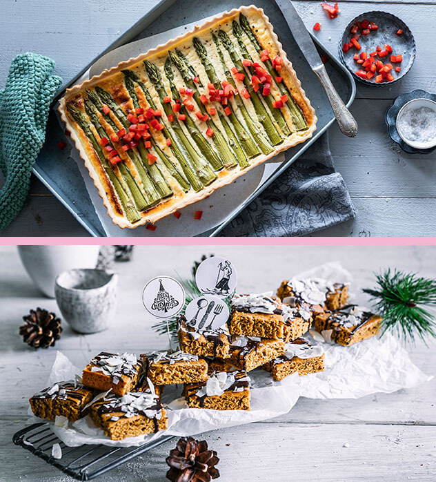 FOODkiss Spargeltarte Kokosschnitte